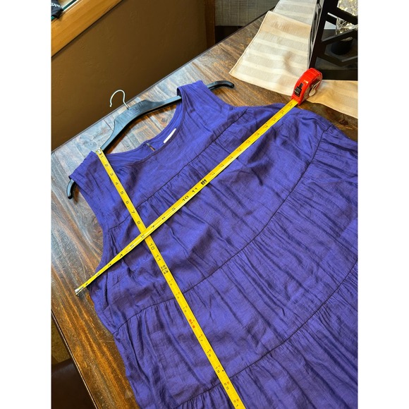 J Jill Tiered Dress Purple Maxi Dress Sleeveless Woman's XLarge XL Fairycore - Picture 7 of 14